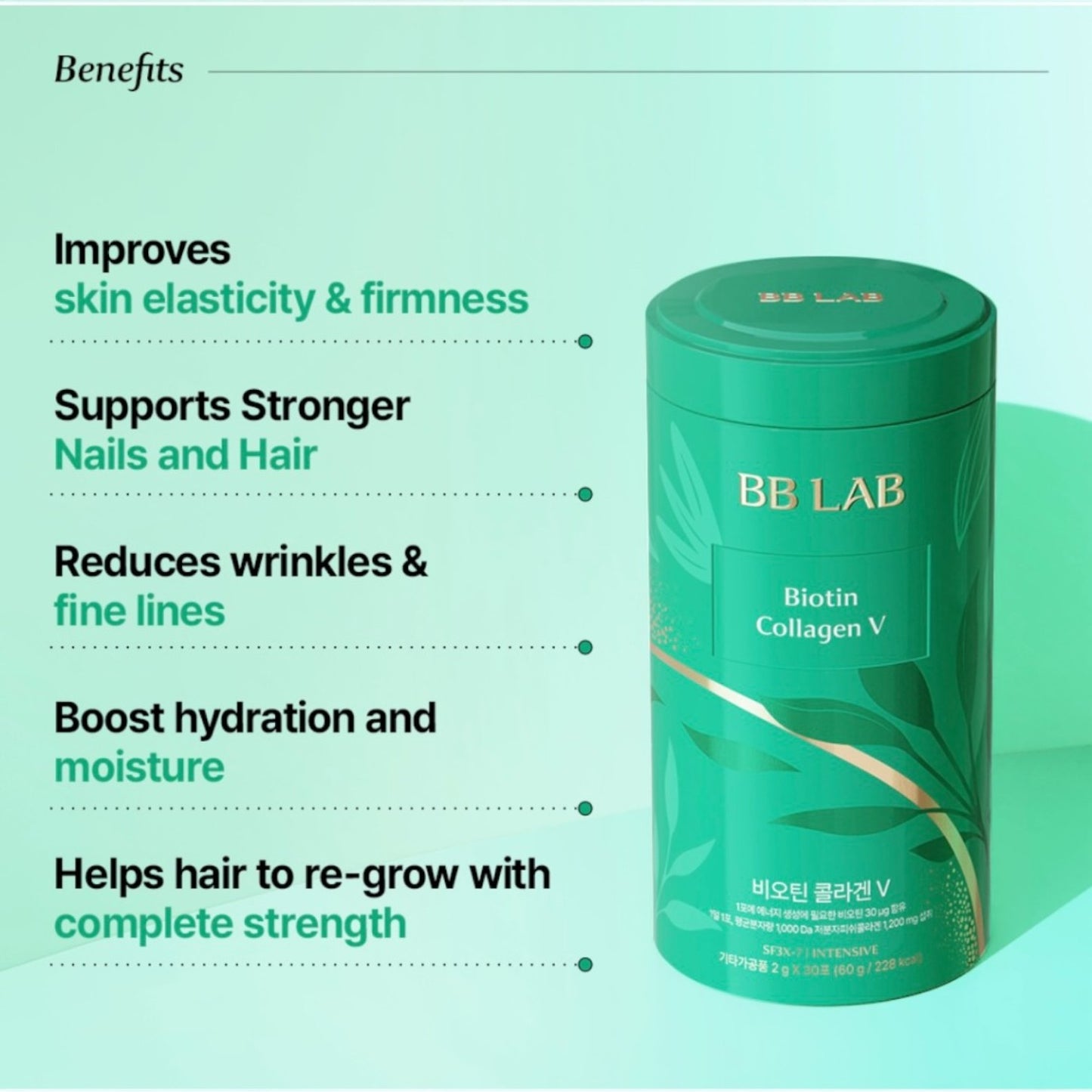 NUTRIONE BB LAB Biotin Collagen V 2g x 30 sticks (60g)