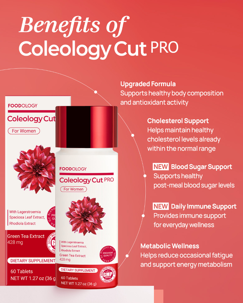 FOODOLOGY Coleology Cut 600mg x 60 Tablets (36g) Renew