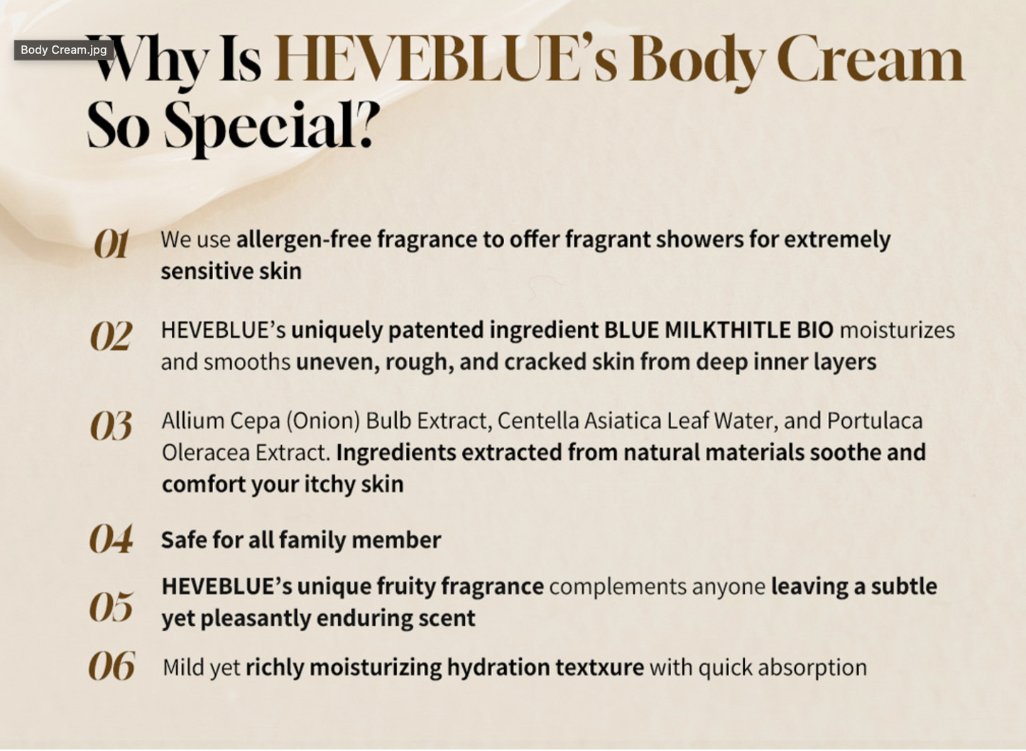 HEVEBLUE Salmon Fruity Centella Body Cream (300ml)
