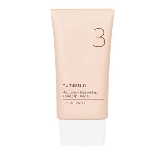 NUMBUZIN no.3 Porcelain Base-skip Tone Up Beige SPF 50+ PA++++ (50ml)